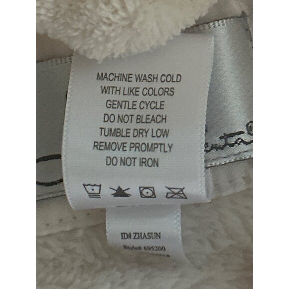 Oscar De La Renta Beige Plush Leopard Embossed Print Robe L/XL - Picture 6 of 8